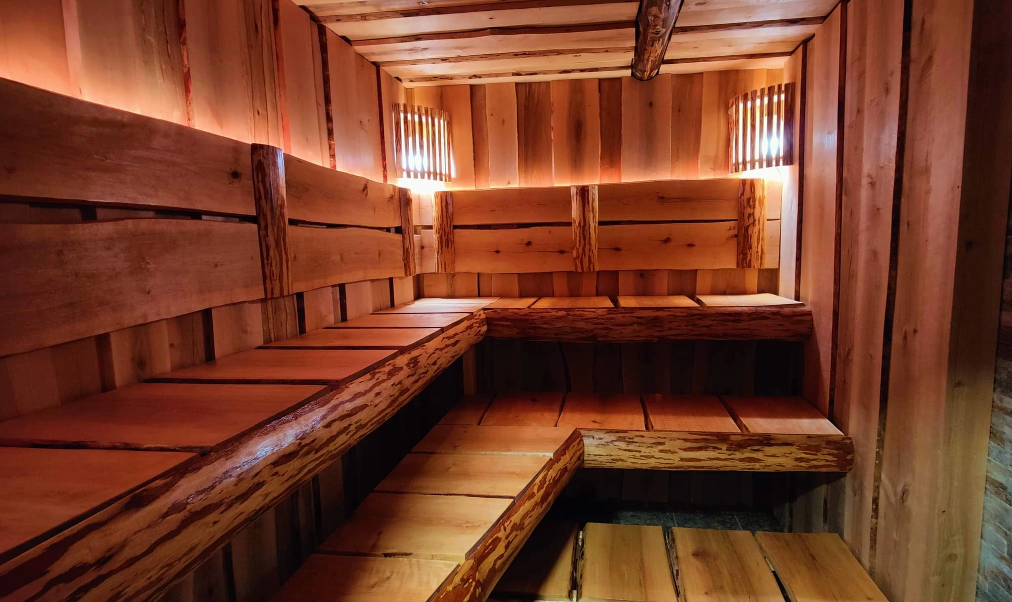 Lepapuidust sauna siseviimistlus